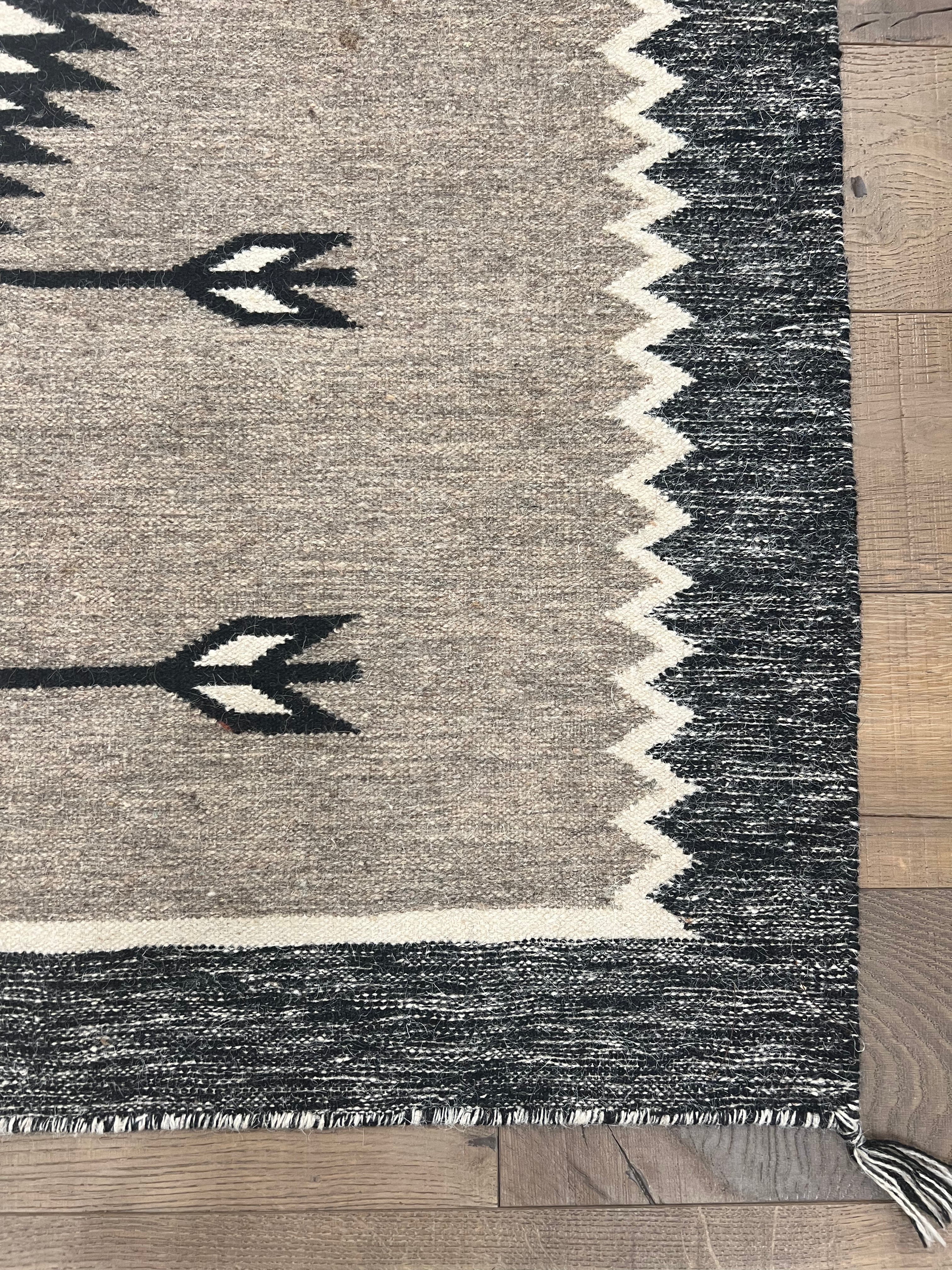 Geometric Arrow Tribal Berber Wool Rug