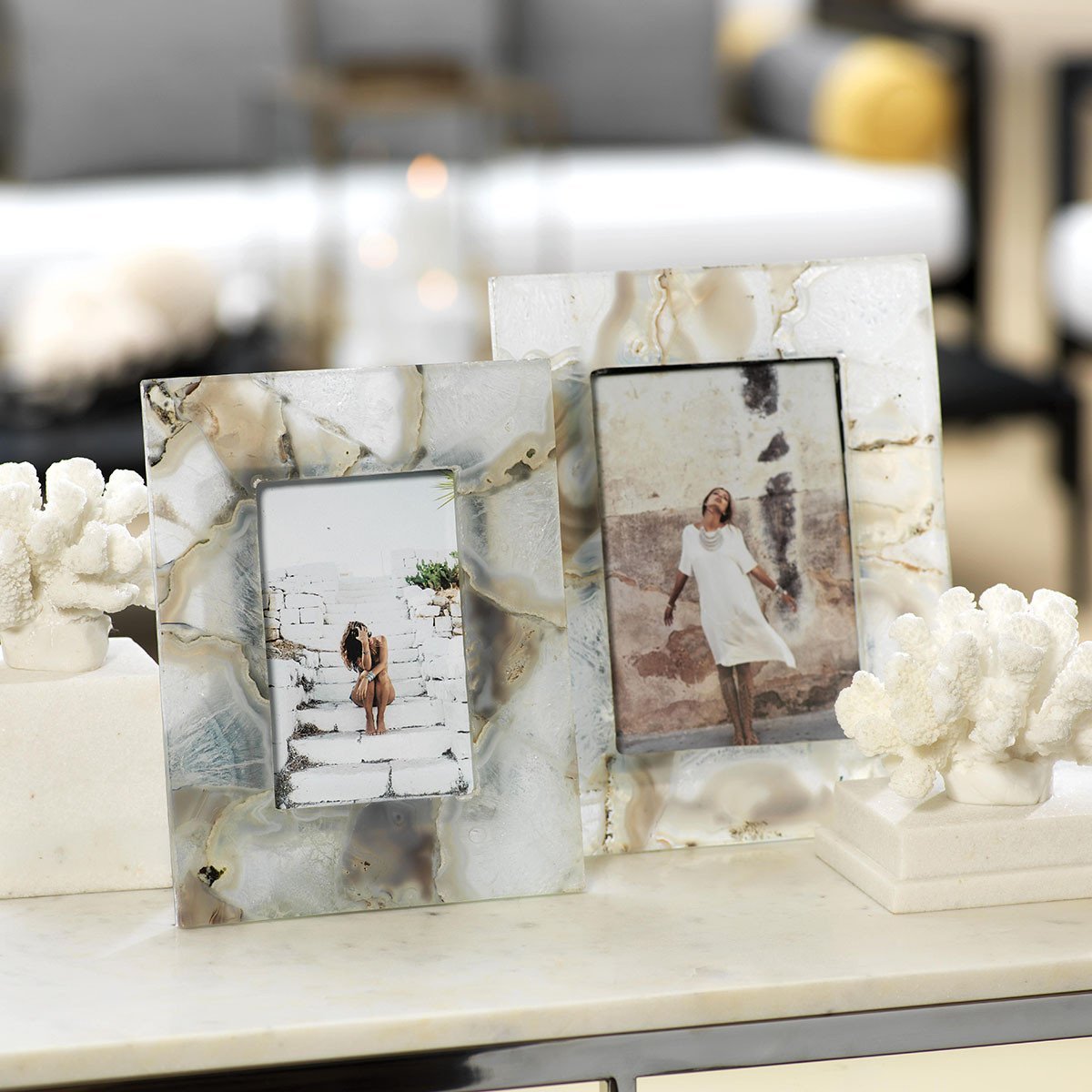 Preto Agate Photo Frame