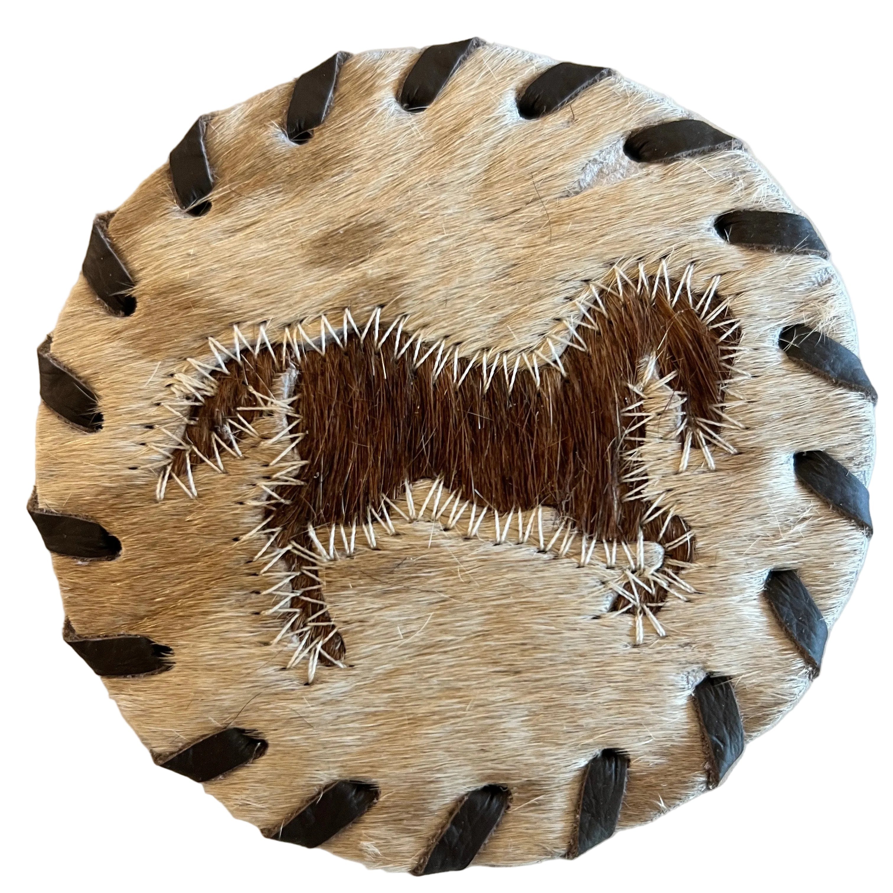 Jumping Horse Cowhide Coaster