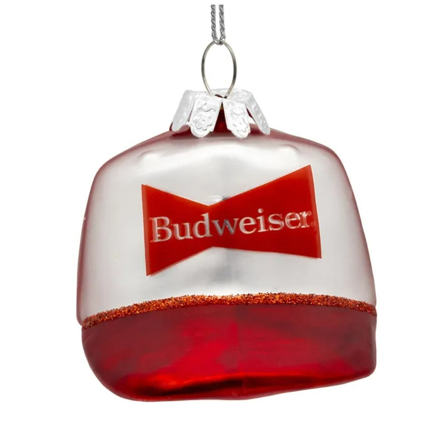Budweiser® Glass Hat Ornament