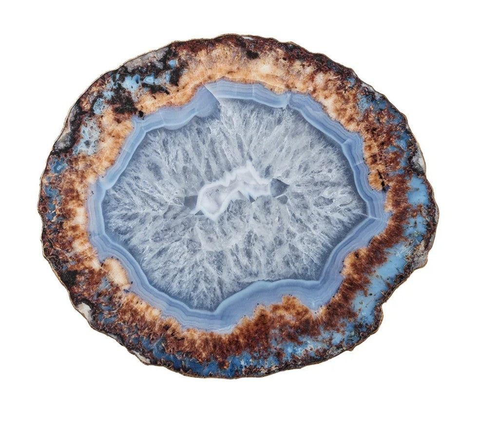 Strata Agate Placemat in Beige in Taupe & Gray Set of Four