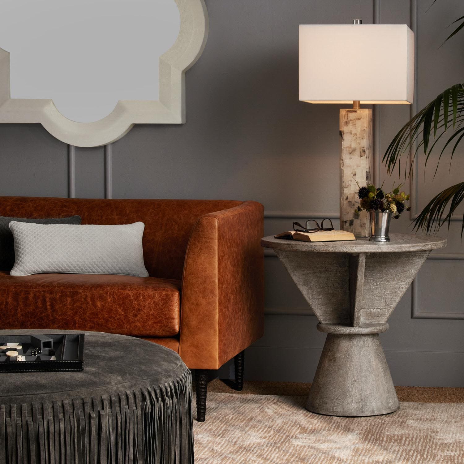 Hallie Round Ottoman