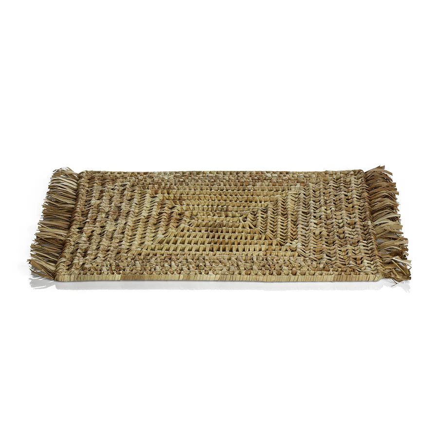 Rectangular Tropical Pandan Fringed Placemat