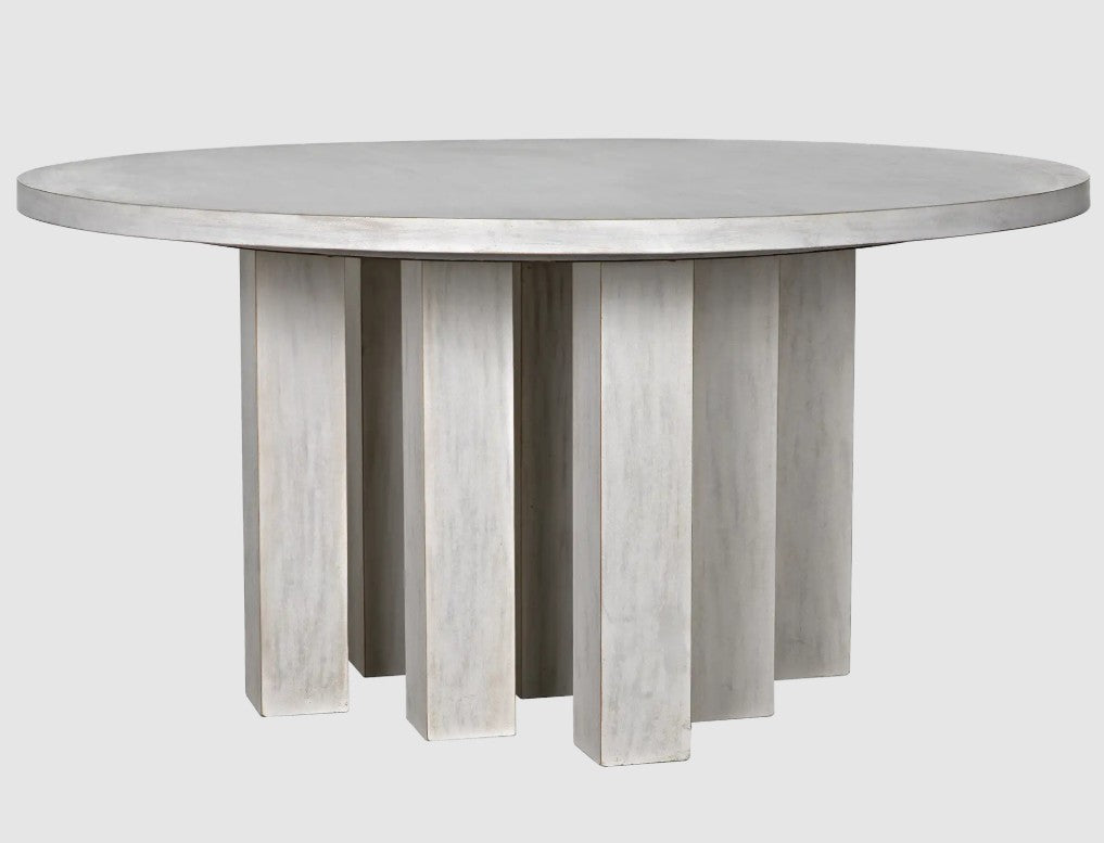 Resistance Dining Table in White Wash