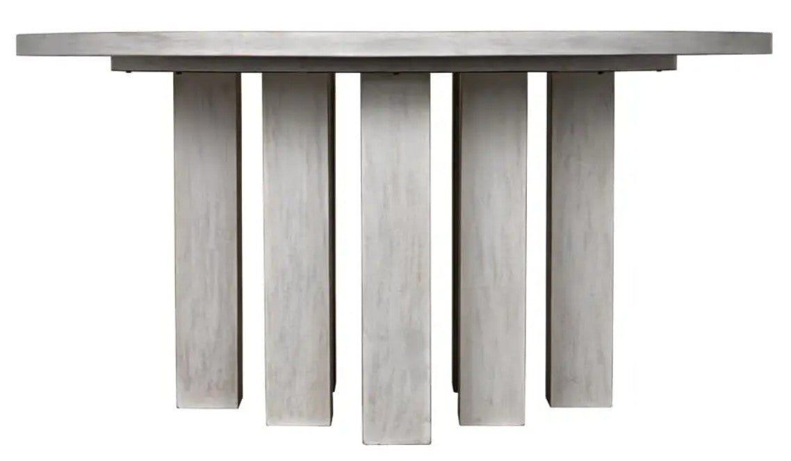 Resistance Dining Table in White Wash