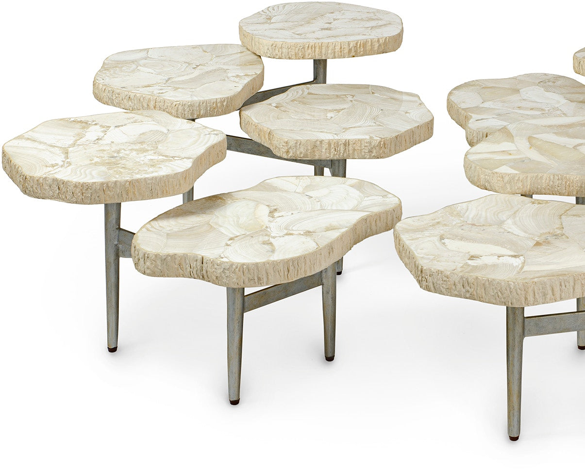 Merced Fossilized Clam 3 Top Table