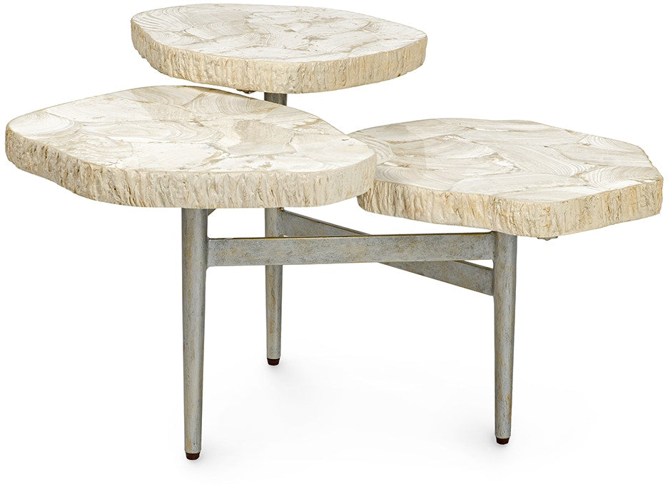 Merced Fossilized Clam 3 Top Table