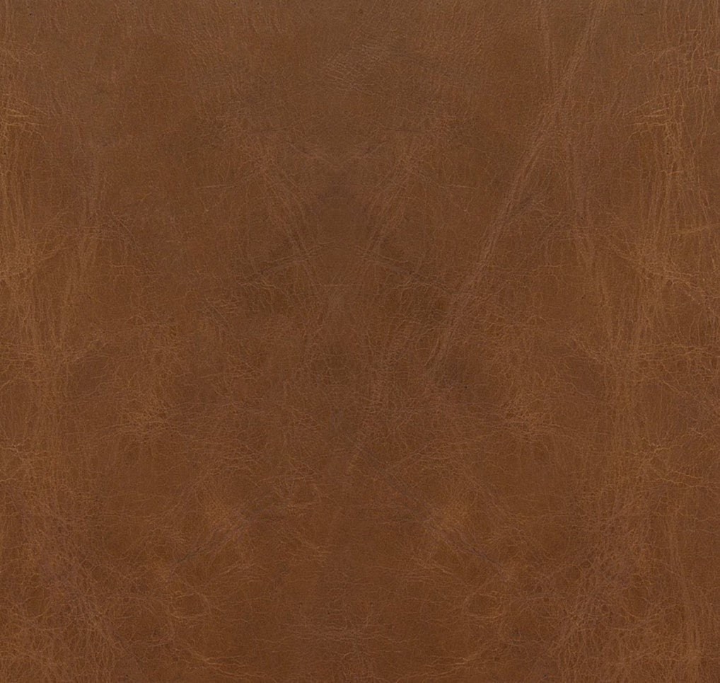 Aspen Leather and Boucle Faux Wool Bench in Cappucino