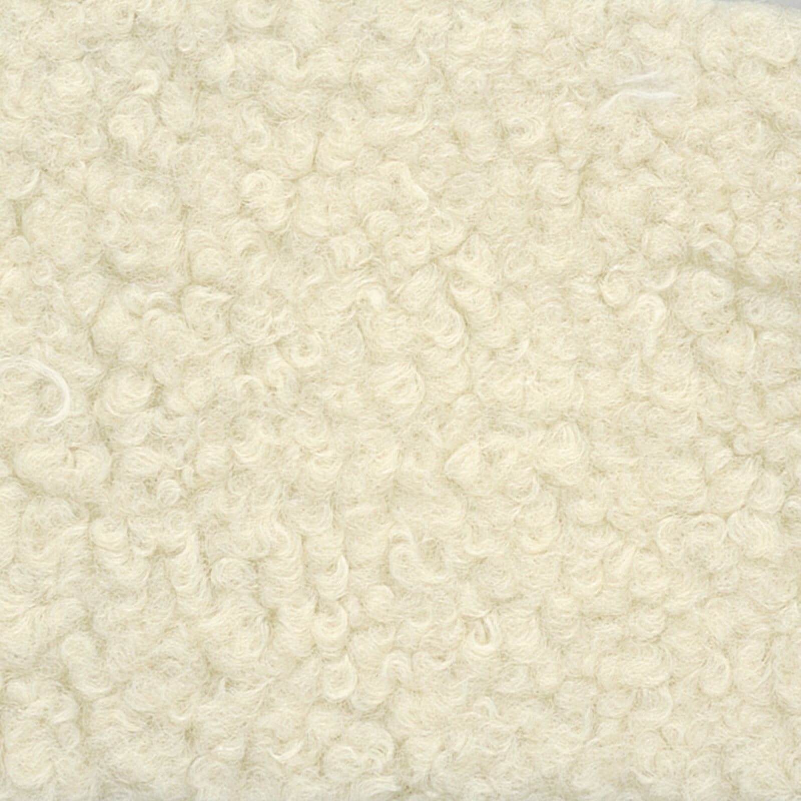 Aspen Leather and Boucle Faux Wool Bench in Cappucino