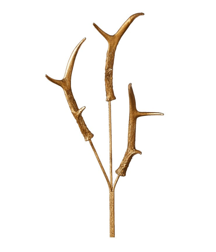 Large Gold Antler Spray