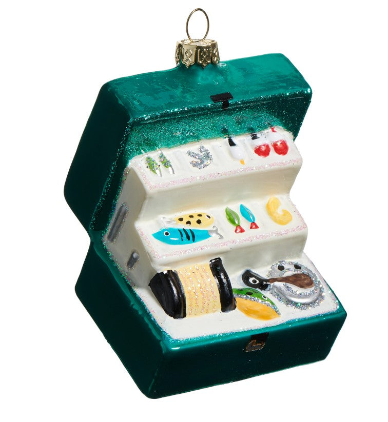 Glass Tackle Box Ornament