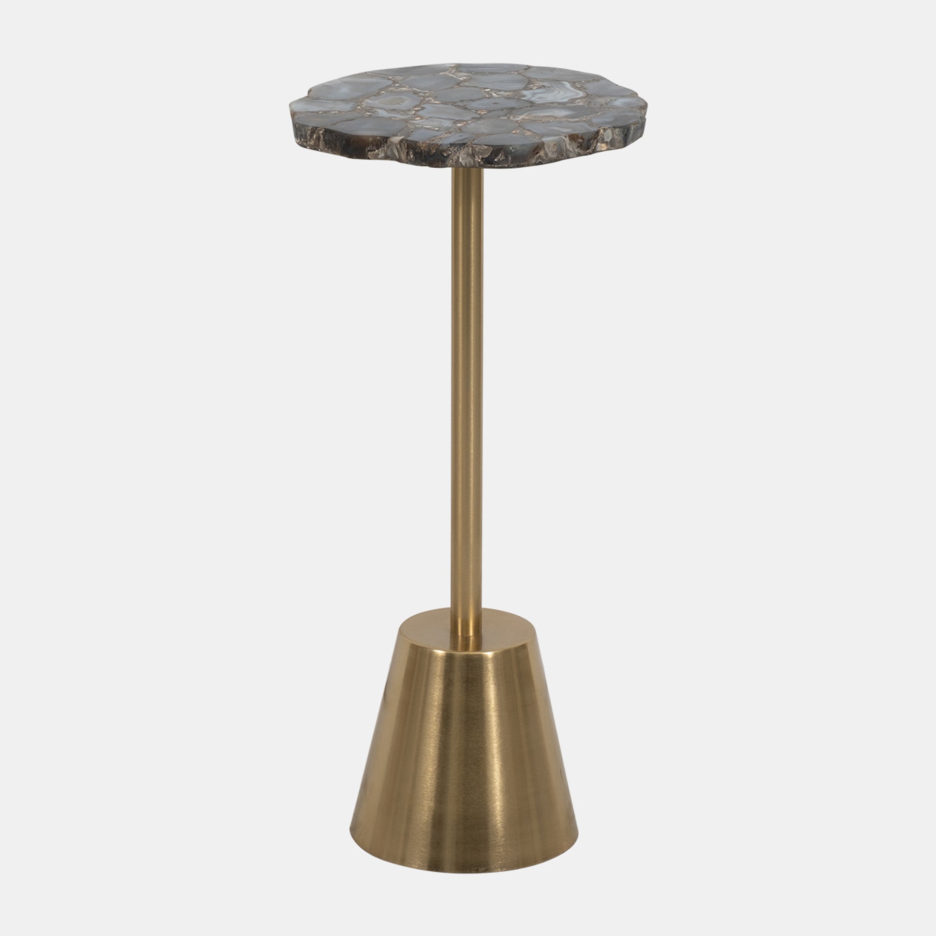 Rough Edge Agate Top Accent Table