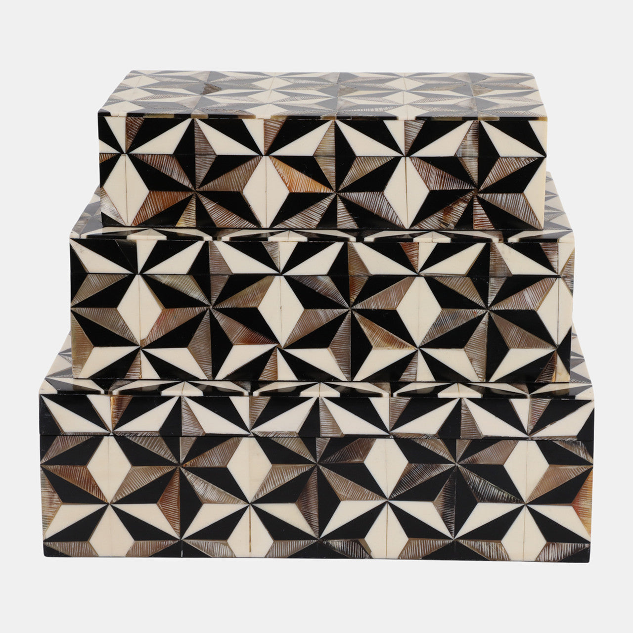 Set of 3 Starburst Horn Boxes