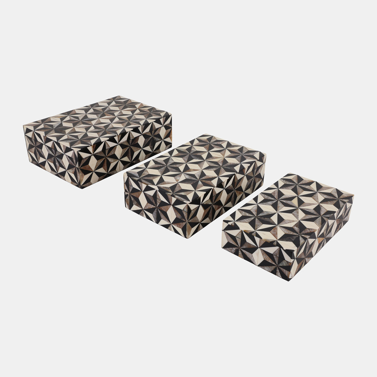 Set of 3 Starburst Horn Boxes