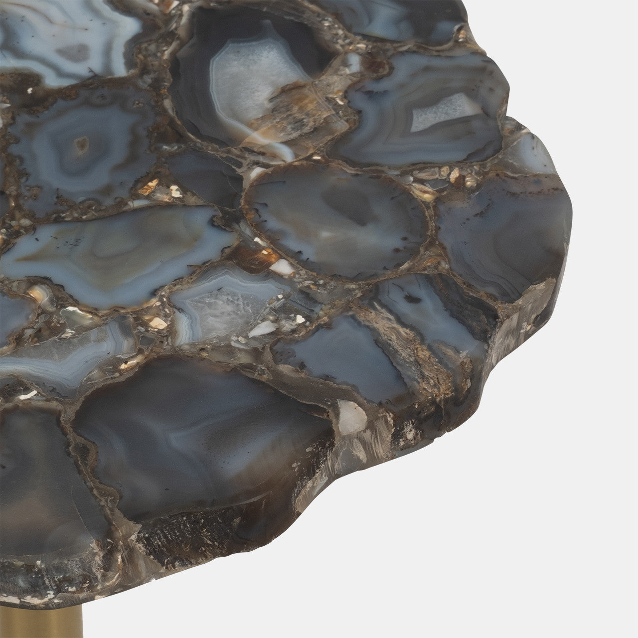 Rough Edge Agate Top Accent Table