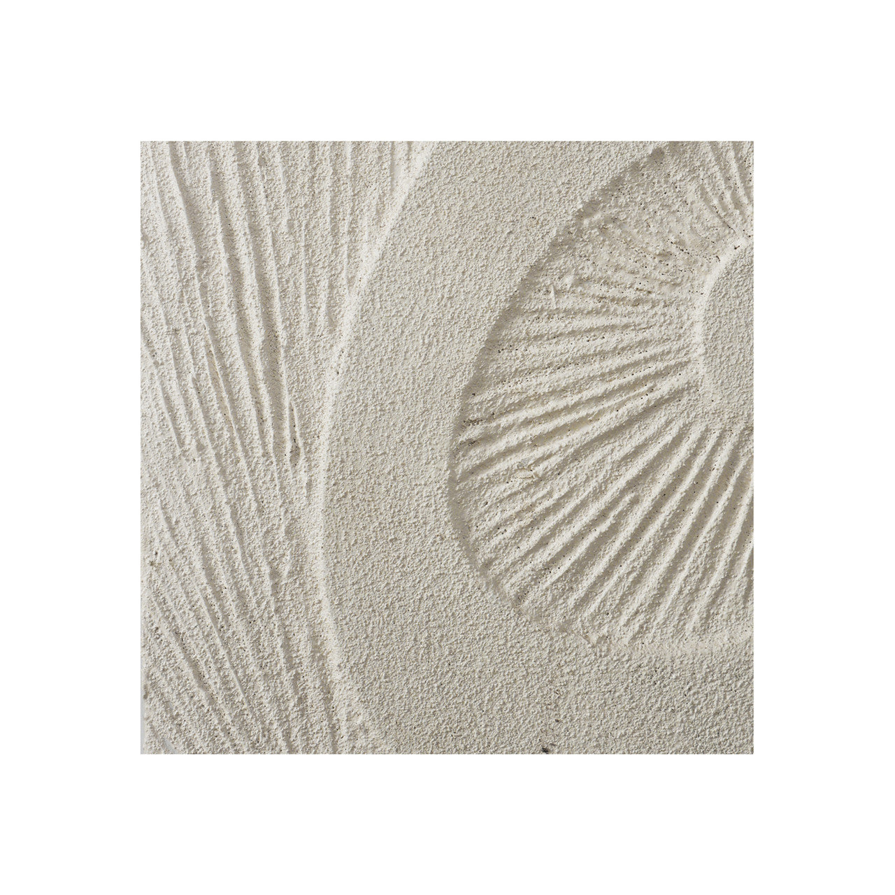 Wood Roanoke Carved Plaster Pedestal in Ivory