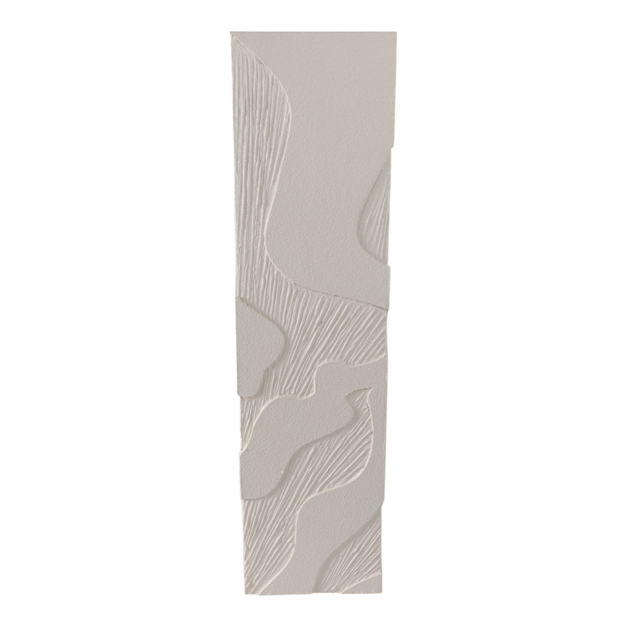 Wood Roanoke Carved Plaster Pedestal in Ivory