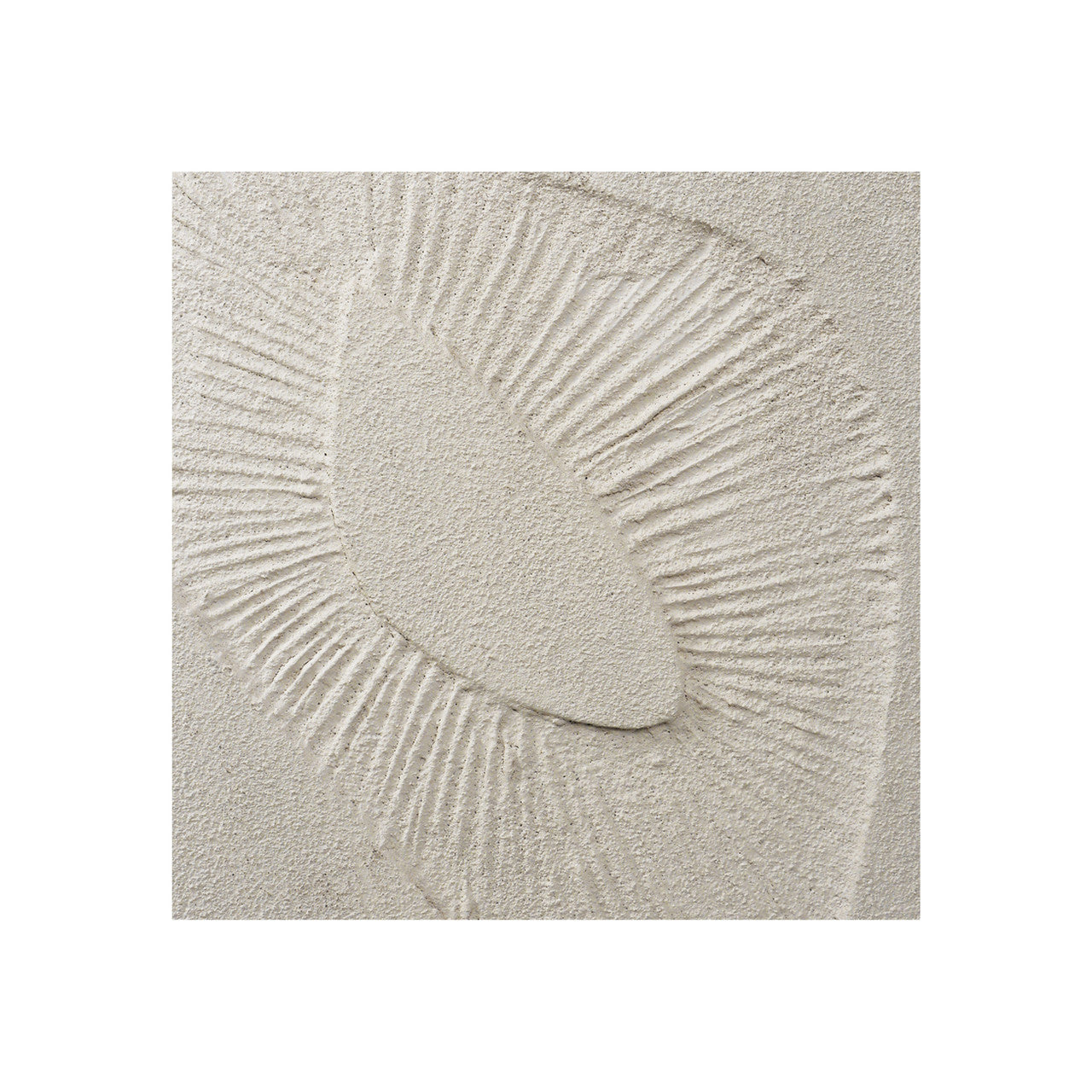 Wood Roanoke Carved Plaster Pedestal in Ivory