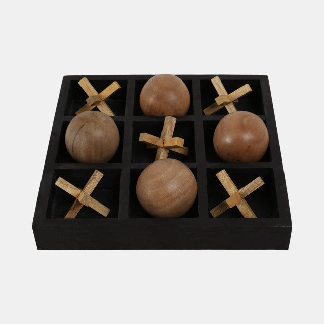 Wood Tic Tac Toe Board Game