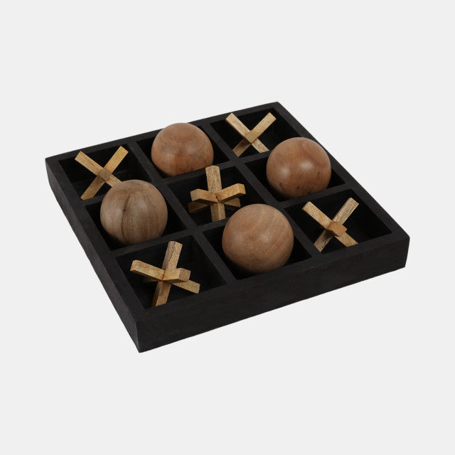 Wood Tic Tac Toe Board Game