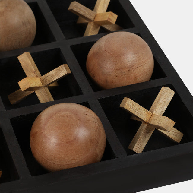 Wood Tic Tac Toe Board Game