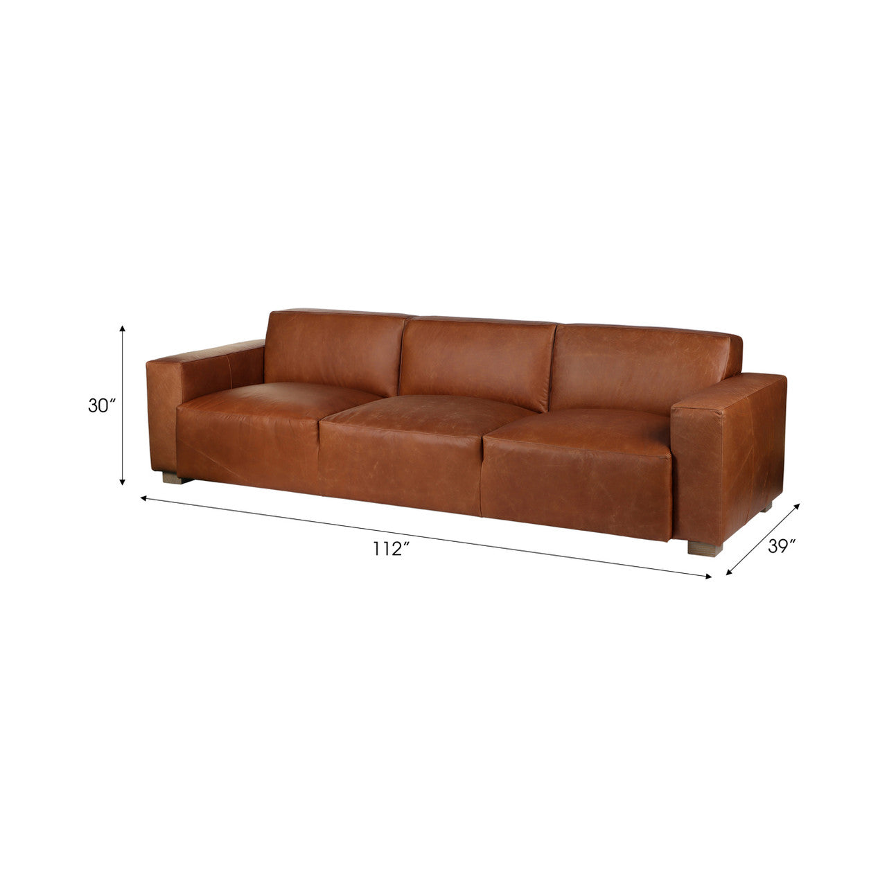 Theodore Top Grain Leather Sofa