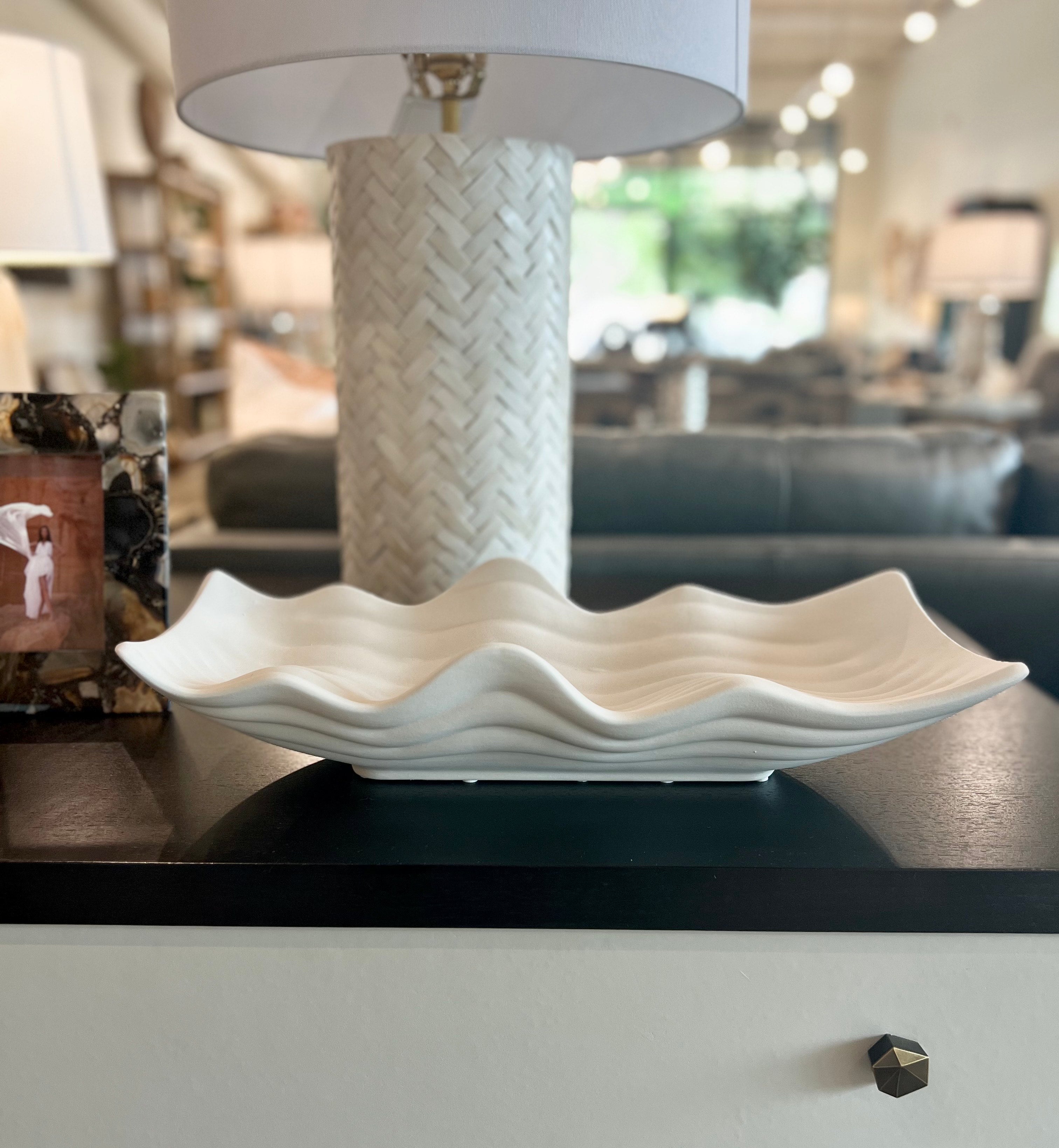 Ivory Chavelle Oversized Tray