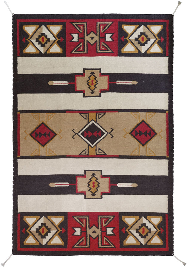 Wool Red Lake Flatweave Rug