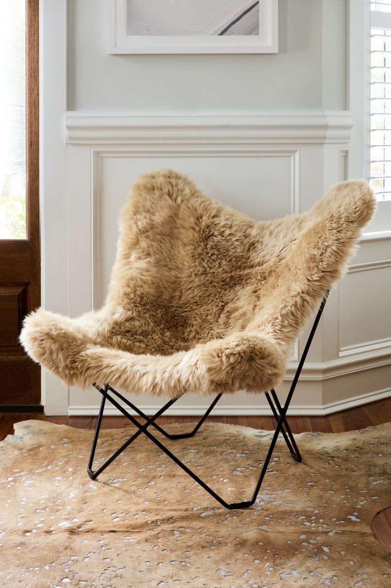 Sheepskin Butterfly Chair
