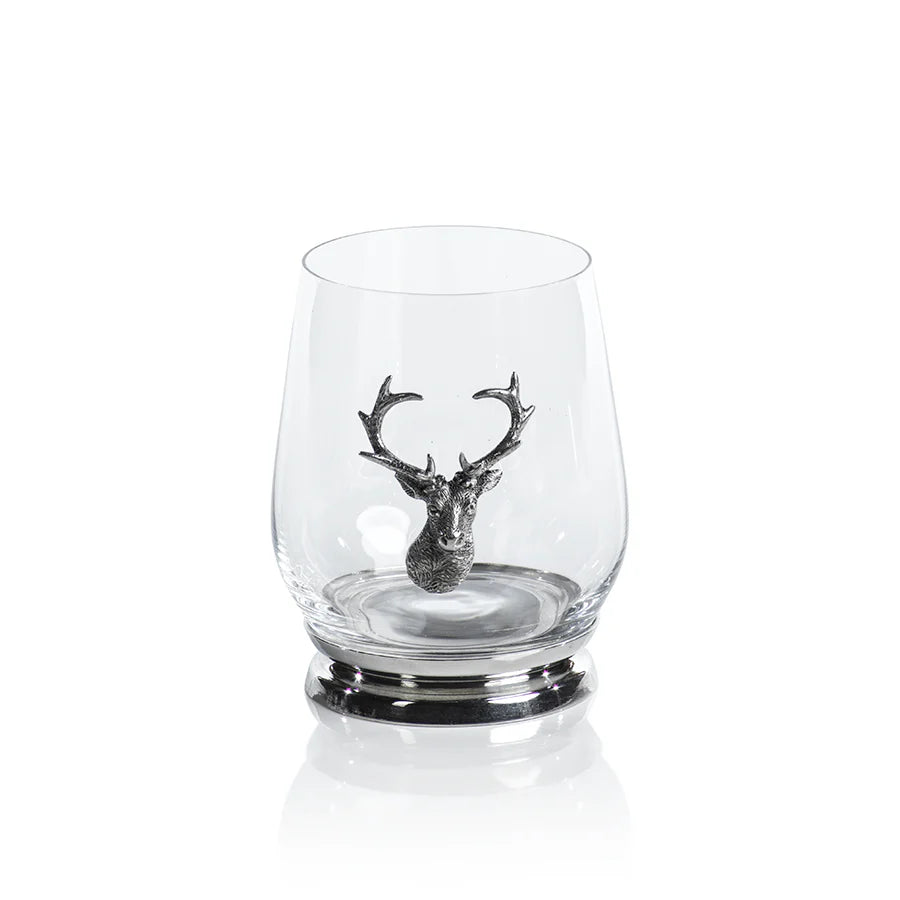 St. Anton Pewter and Glass Tumbler