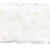 White fluffy rectangular pillow 