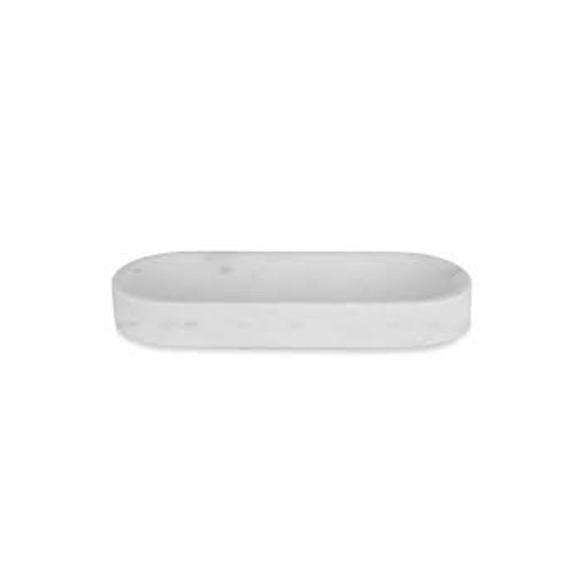 Big Pill Tray 15" W x 6" D | White Marble