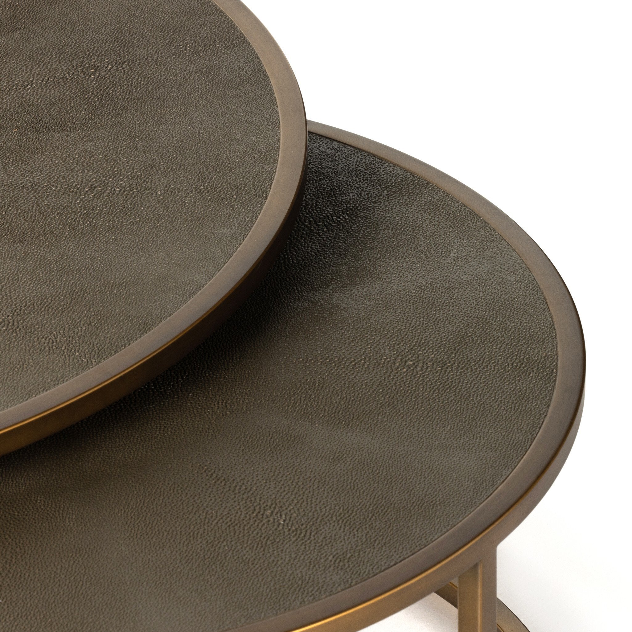 Shagreen Nesting Coffee Tables