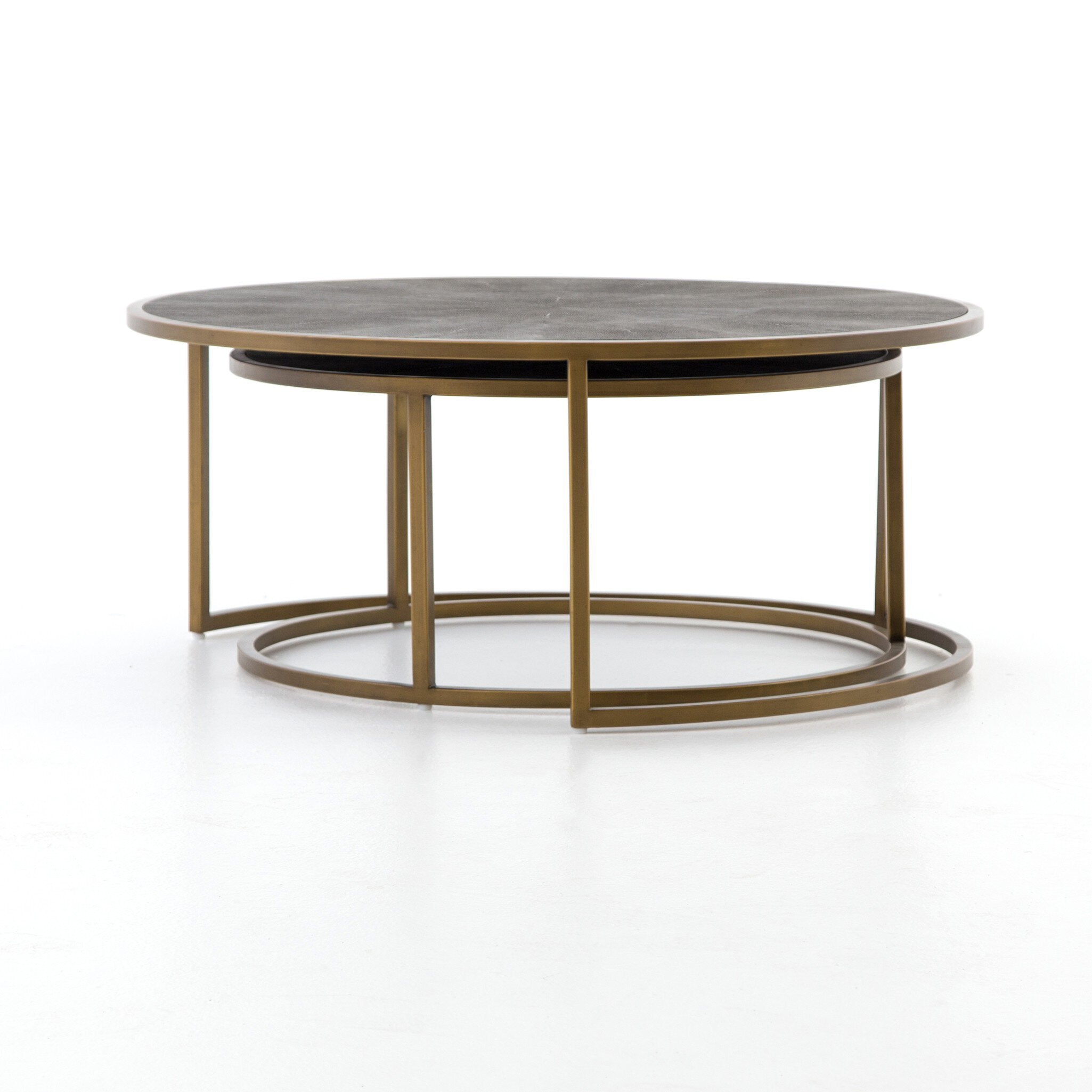 Shagreen Nesting Coffee Tables