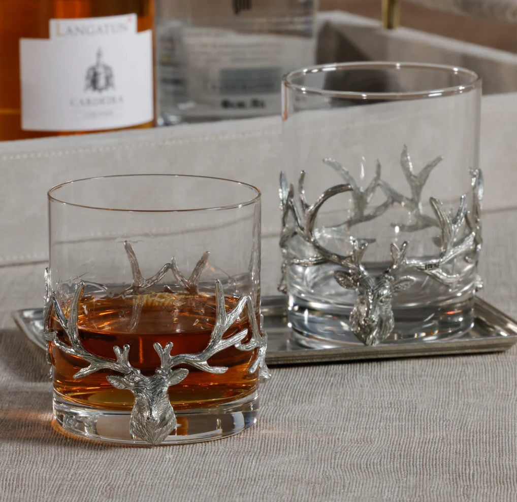 St. Anton Pewter and Tall Glass Rocks Glass