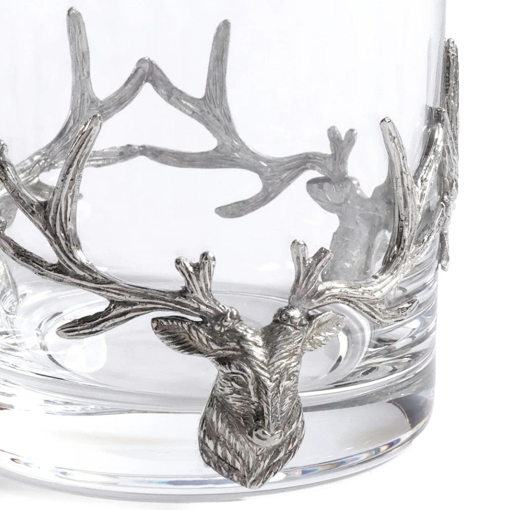 St. Anton Pewter and Tall Glass Rocks Glass