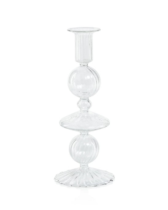 Lucerna Clear Glass Taper Holder