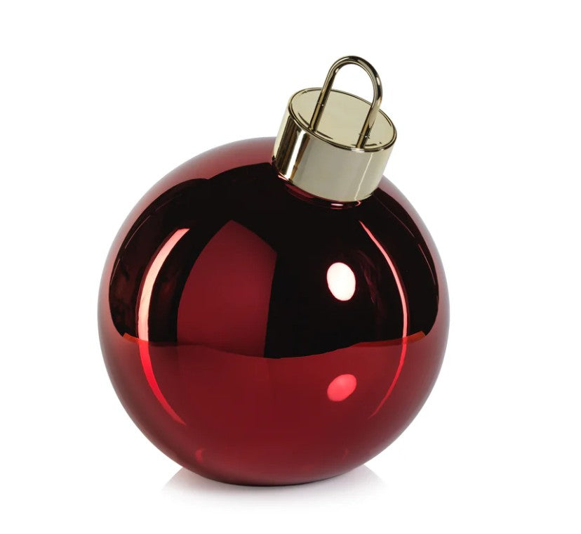 LED Metallic Glass Oversized Ornament Ball
