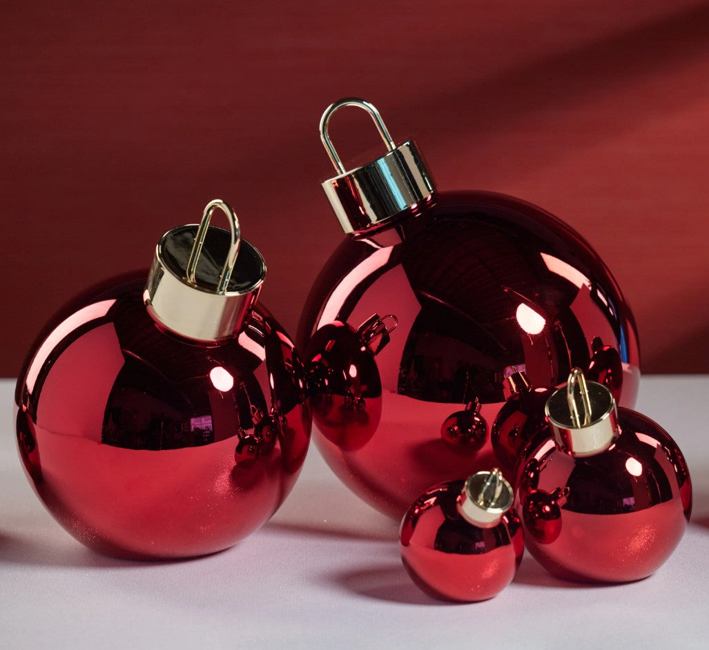 LED Metallic Glass Oversized Ornament Ball
