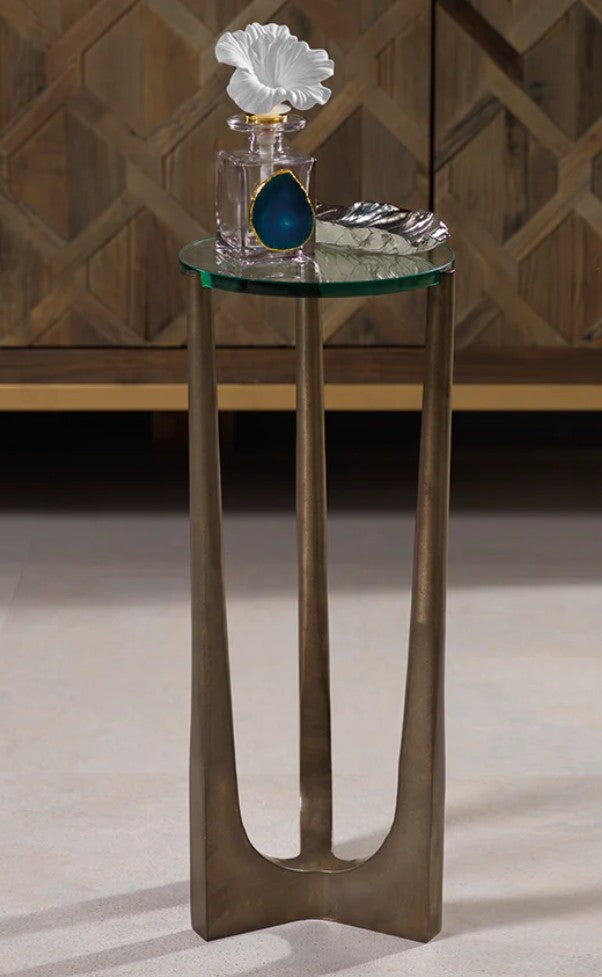 Cortina Drink Table with Glass Top