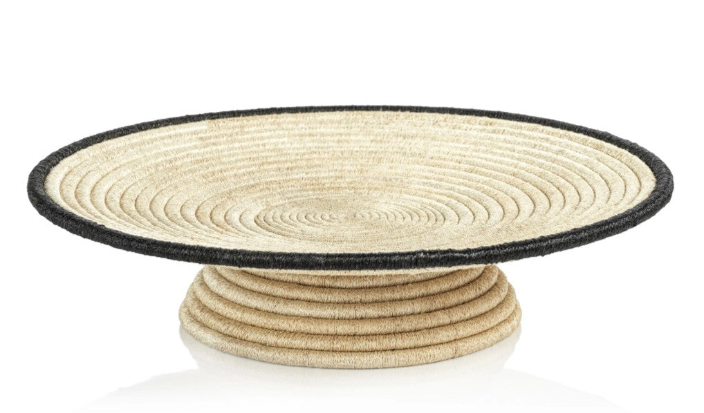Martigues Coiled Abaca Footed Tray