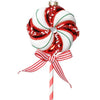 Glass Lollipop Ornaments - Green & Red