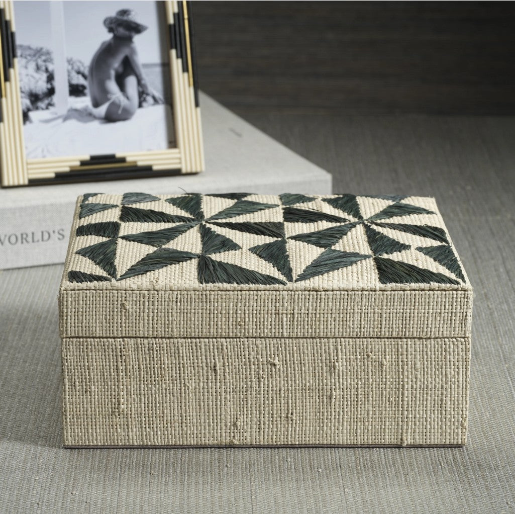 Tenerife Natural Fiber Raffia Box