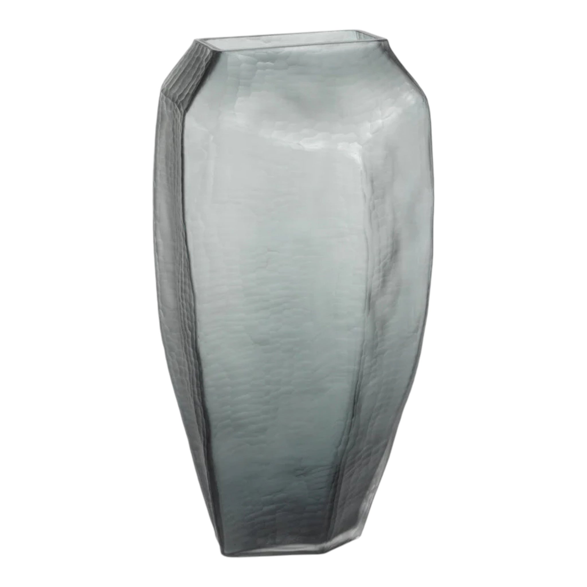 Banford Cut Glass Vase - Gray