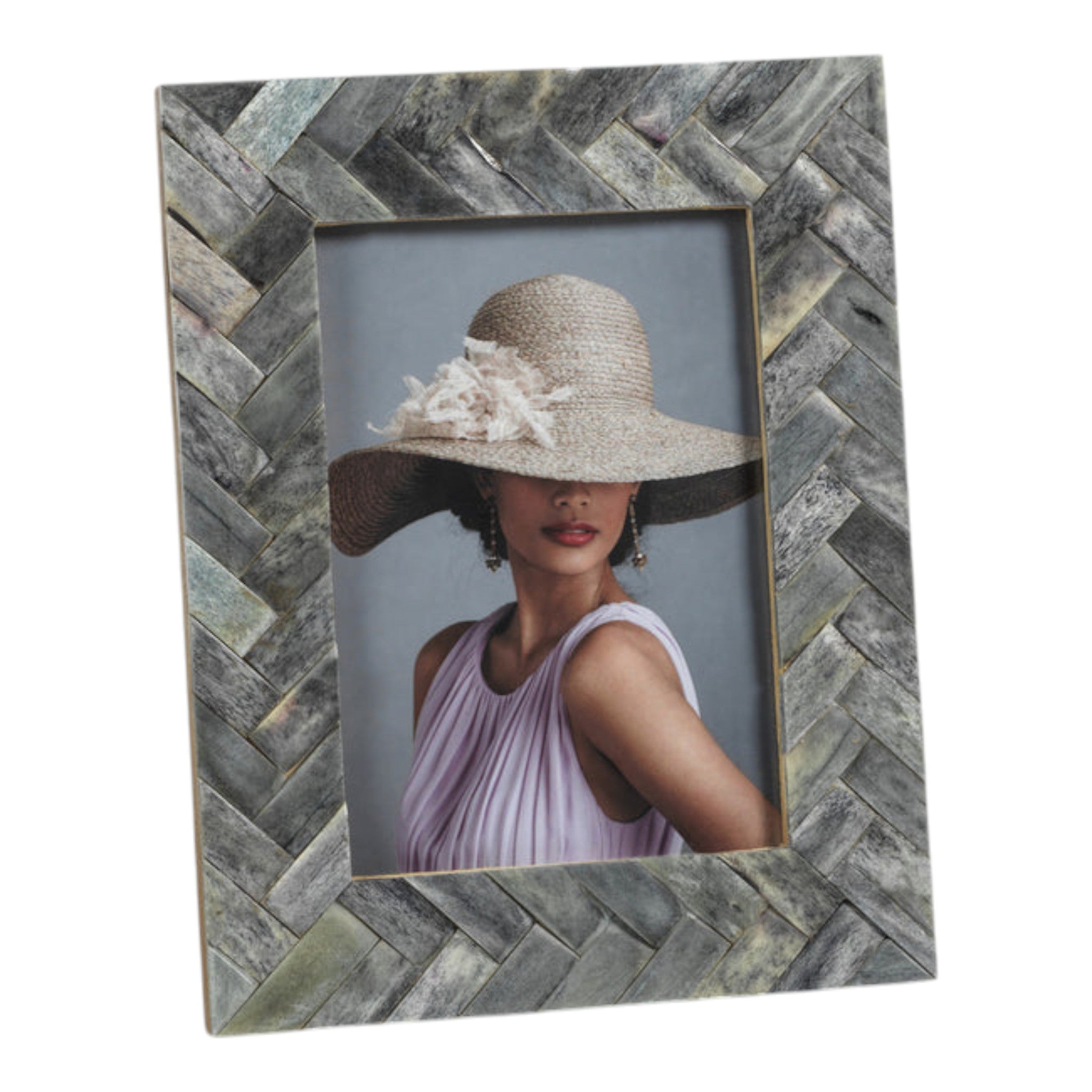 Mayfair Woven Bone Photo Frame