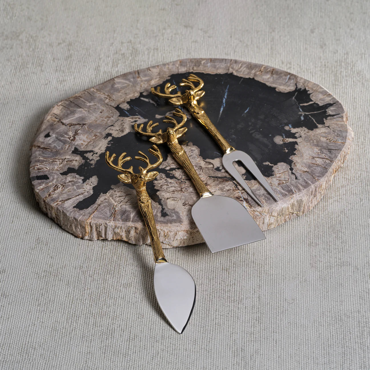 Stag Head Fromage Serving Set