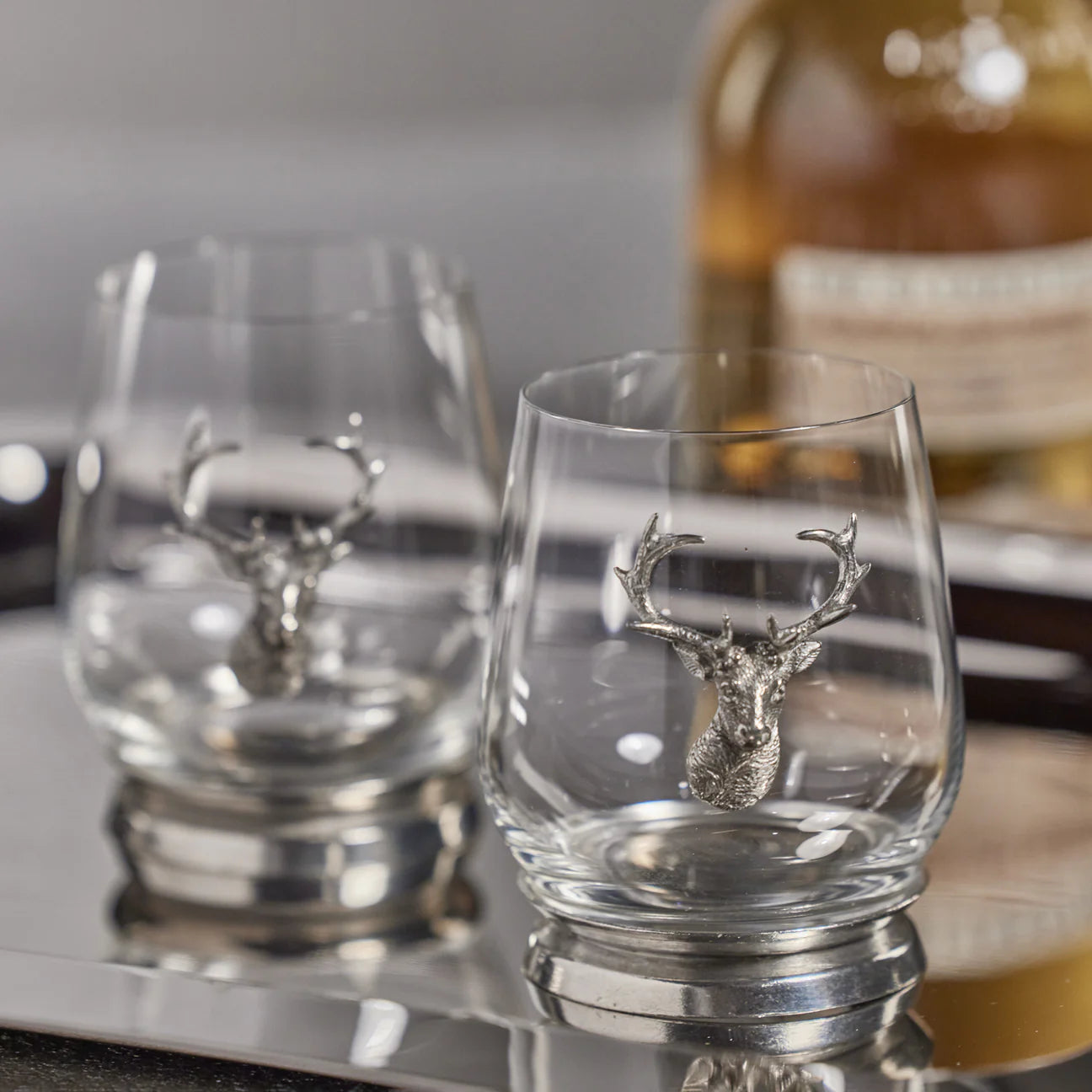 St. Anton Pewter and Glass Tumbler