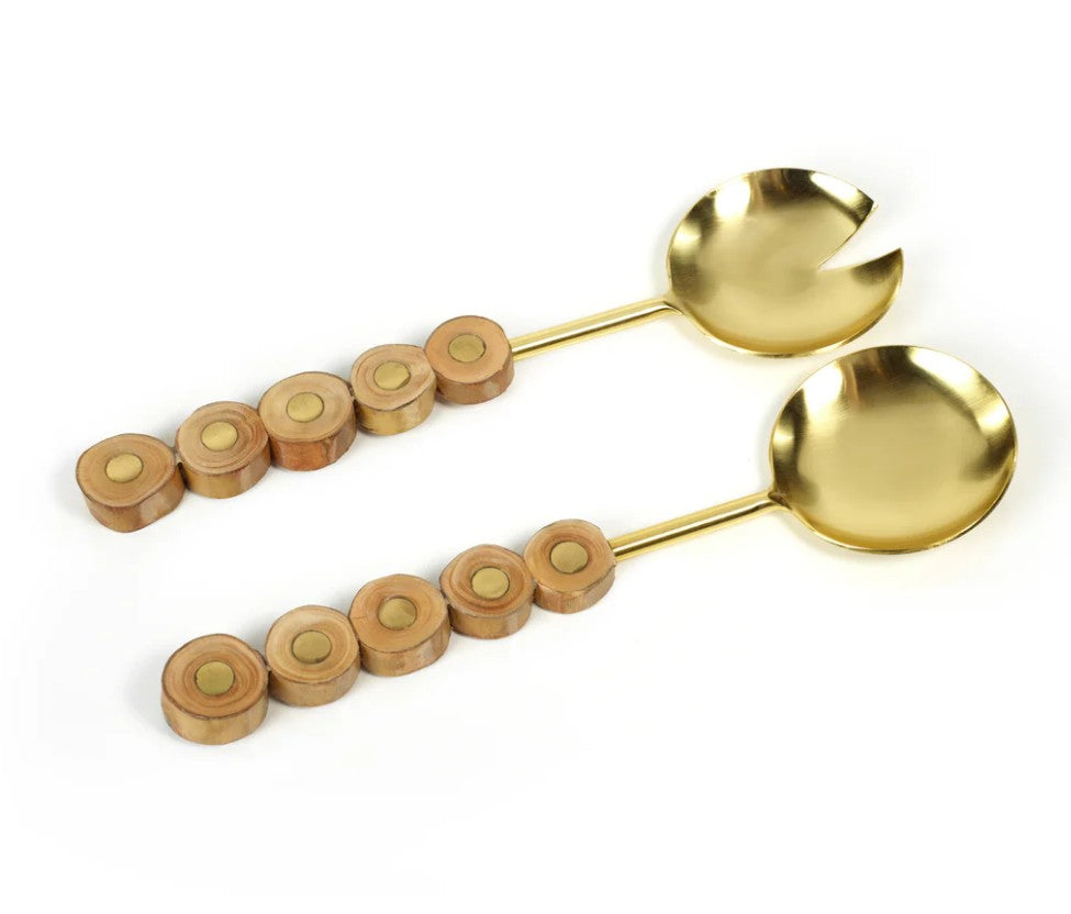 South Bay Metal and Wood Server Set