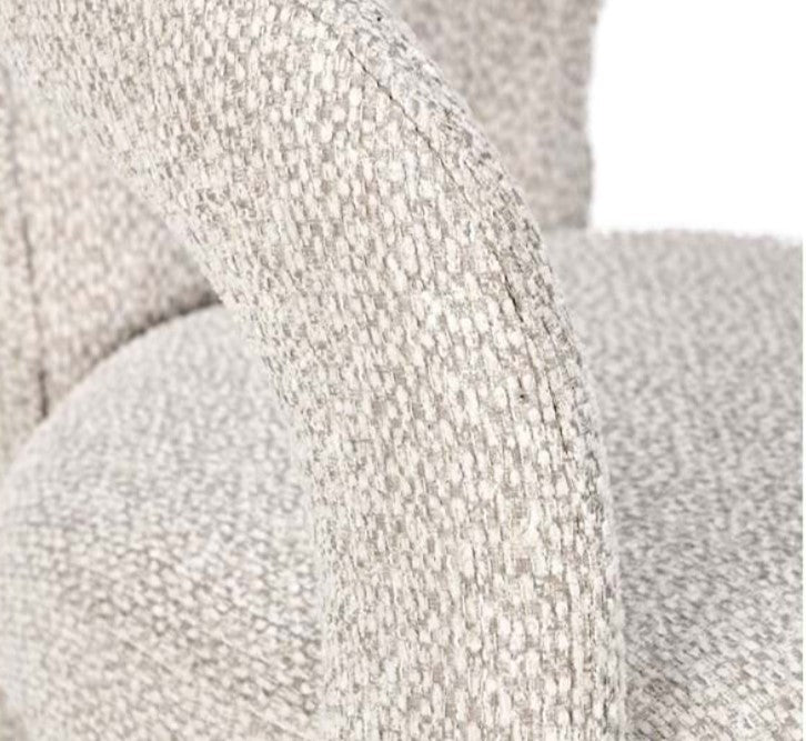 Archie Upholstered Dining Chair in Birch Cream