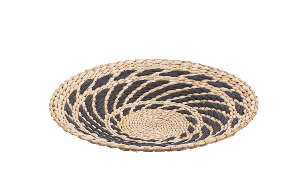 Large Woven Natural & Black Wall Baskets